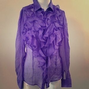 Purple Silk Dolce Gabbana shirt